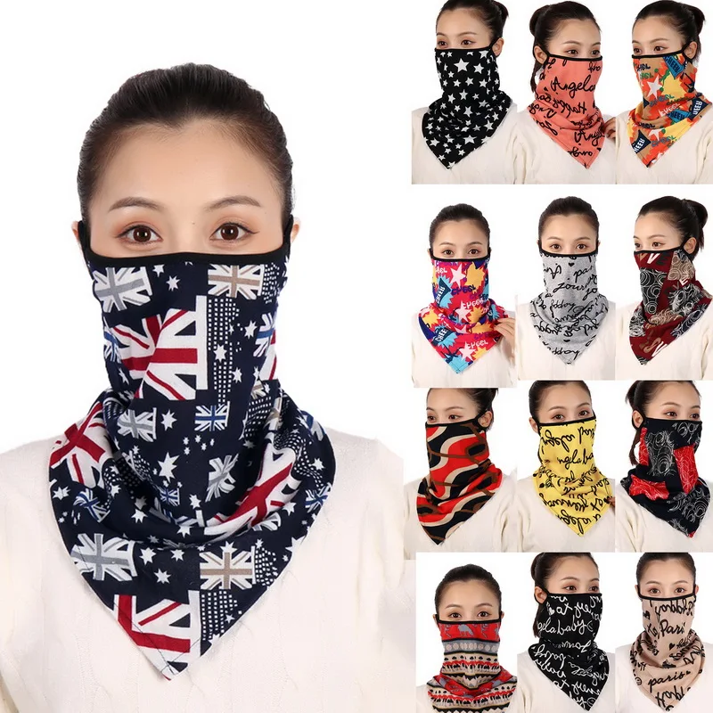 

2020 New Women Winter Scarves Cotton Feeling Mask Man Neck Scarf Rings Headband Soft Warm Face Scarfs Masks