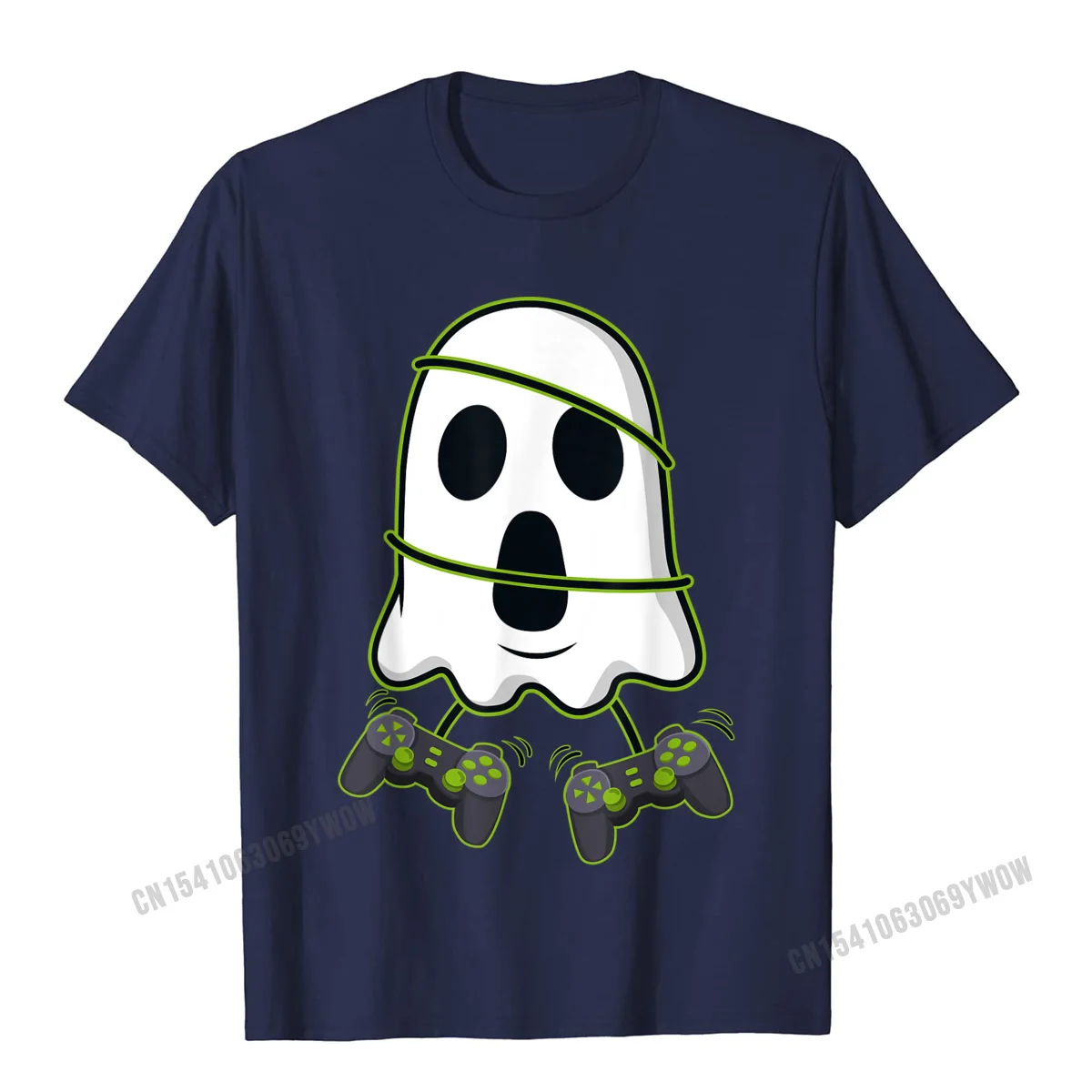 Design T Shirt Funky O Neck Summer Short Sleeve 100% Cotton Men Tshirts Casual Tops Shirt Drop Shipping Halloween Ghost Video Gamer Controllers Boys Kids Girls T-Shirt__681 navy