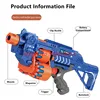 DIY Self-Assembly Electric Burst Soft Bullet Gun 94CM Rotating Magazine Parent-Child Interaction Long Distance Shooting Kids Toy 6