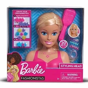 

Grandi Giochi BAR28000, Barbie Fashionistas Styling Head, Multicolore, Norme
