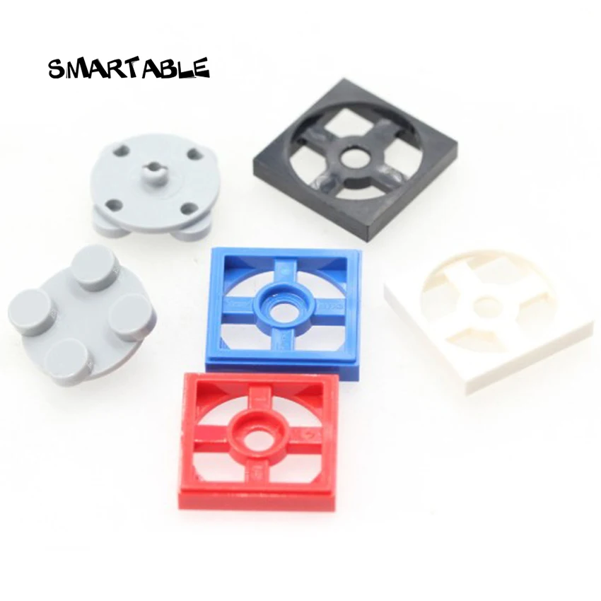 

Smartable Turntable 2x2 Plate+Base Building Blocks Brick MOC Parts DIY Toys For Children Compatible 3679+3680 80pcs/set Gift