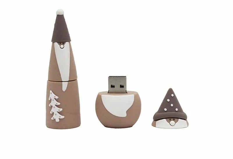 JASTER Рождественский usb-кабель с Санта-Клаусом флеш-накопитель 4 ГБ 8 ГБ 16 ГБ 32 ГБ 64 Гб USB Креативный дизайн u-диск карта памяти