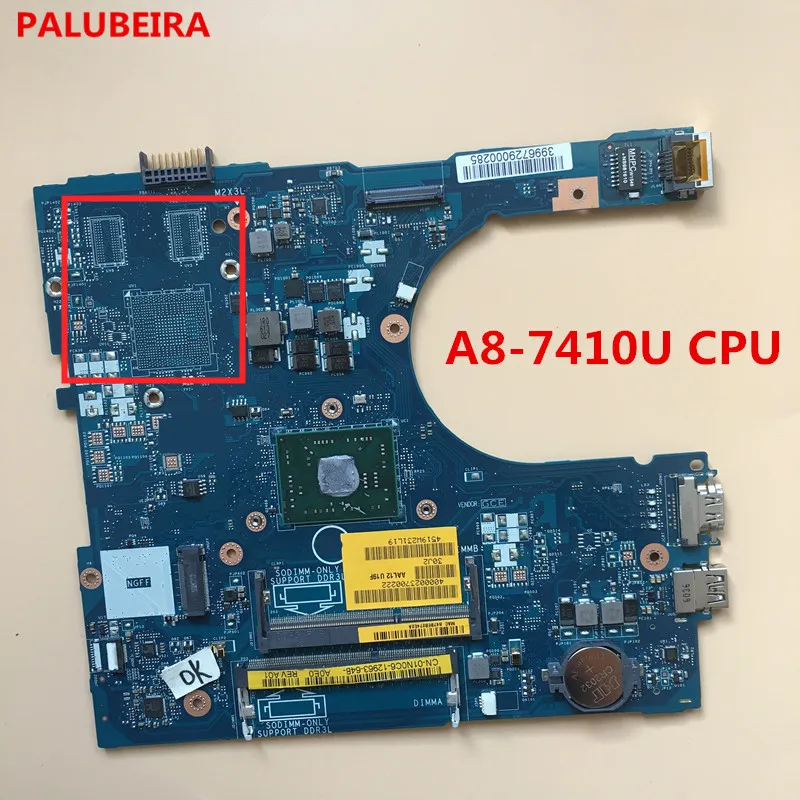 PALUBEIRA CN-01N0C6 01N0C6 1N0C6 материнская плата для ноутбука Dell Inspiron 5455 5555 с A8-7410U AAL12 LA-C142P DDR3