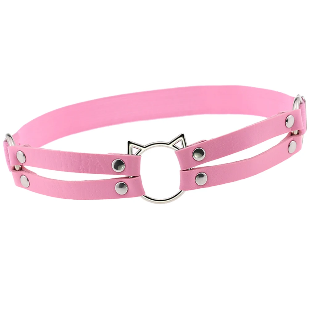 Gothic Cat PU Leather Garter Thigh Ring Anti-Slip Rock Dancer Punk Suspender Gothic Cat PU Leather Garter Thigh Ring Anti-Slip Rock Dancer Punk Suspender