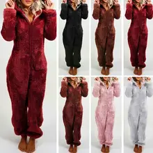Long Homewear Pajamas For Women Hooded Winter Autumn Sleepwear Coral Fleece Thick Warm Cute Long Homewear Q0c1