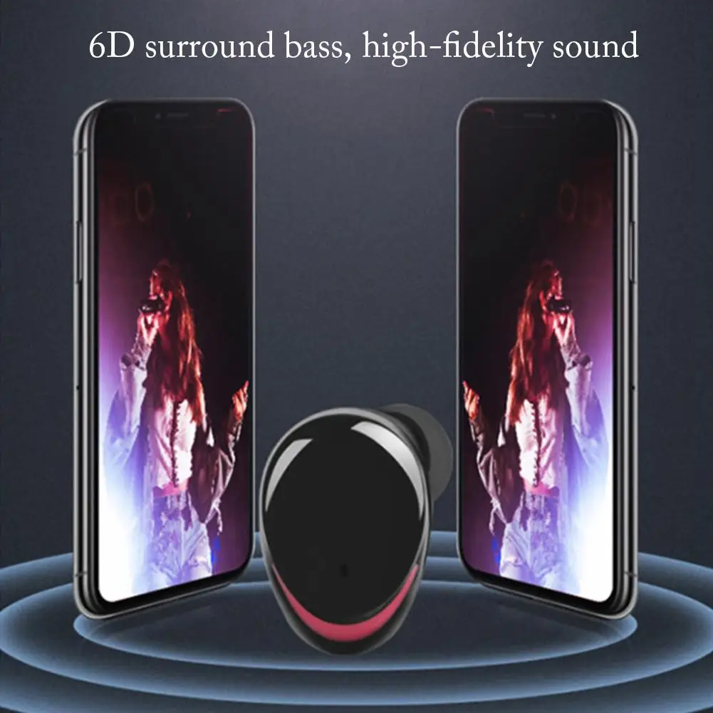 TWS Bluetooth гарнитура светодиодный дисплей цифровой сенсорный 5,0 беспроводная Bluetooth гарнитура бинауральная HD звонок с зарядным устройством 3500 мАч