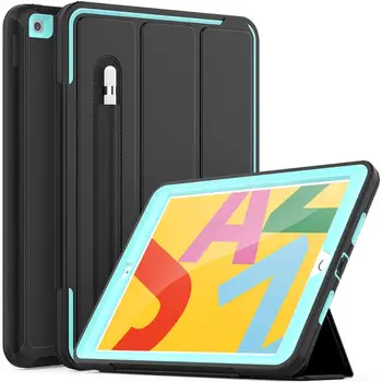 

For iPad 7th Generation Case Flip Heavy Duty Rugged Protective Case with Auto Wake/Sleep Smart Cover for iPad 10.2 2019 Case