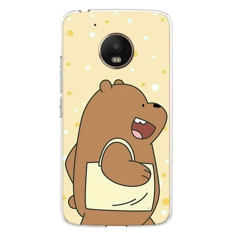 TW286-5 Чехол для телефона We Ice Bare Bears для Motorola Moto G7 G6 G5S G5 E4 Plus G4 E5 Play power EU Подарочный чехол с рисунком - Цвет: TW286-5