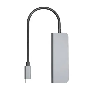 

4 in 1 Multifunction Type C Hub to HDMI 4K with 2 Ports USB 3.0 USB-C Adapter for MacBook Pro Hub docking station