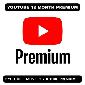 

1 Year YouTube Premium account Youtube Music Access no ads with download Works on PC IOS Android TV Tablet PC