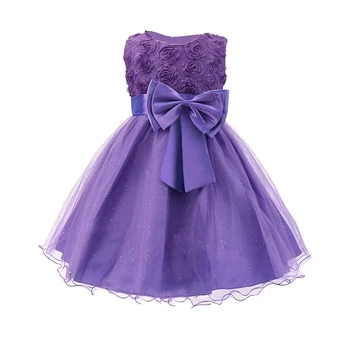

Girl Summer Flower Dresses Kids Sleevess Gown Lace Costume Children Birthday Wedding Party Clothing For 3 6 8 Years Girls