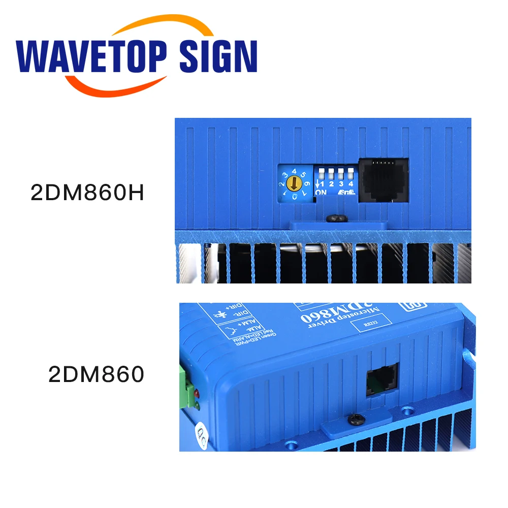 WaveTopSign 스테퍼 모터 드라이버 2상 2DM860H 2DM860 18-80VAC 전류 2.1-8.4 Co2 레이저 절단 및 조각 기계용