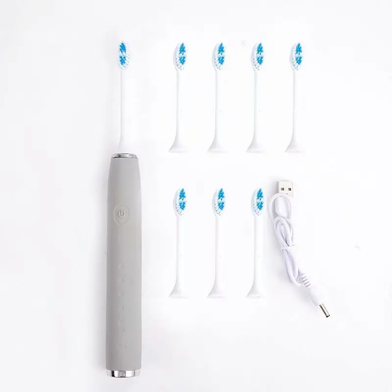 

Sonic Electric Toothbrush USB Rechargeable 5 Modes Whitening IPX7 Waterproof Ultrason Teeth Brush Electric Replacement Heads Set
