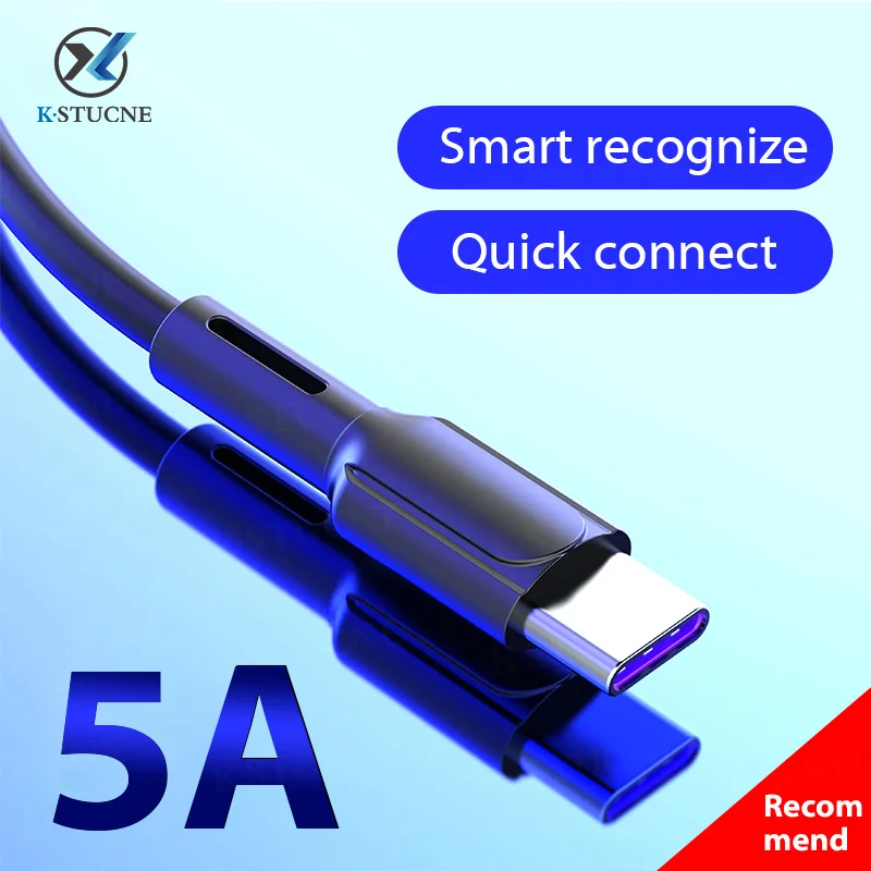 Кабель USB Type C 5A для быстрой зарядки Xiaomi Redmi Note 9 8 Pro кабель Samsung S9 Быстрая зарядка