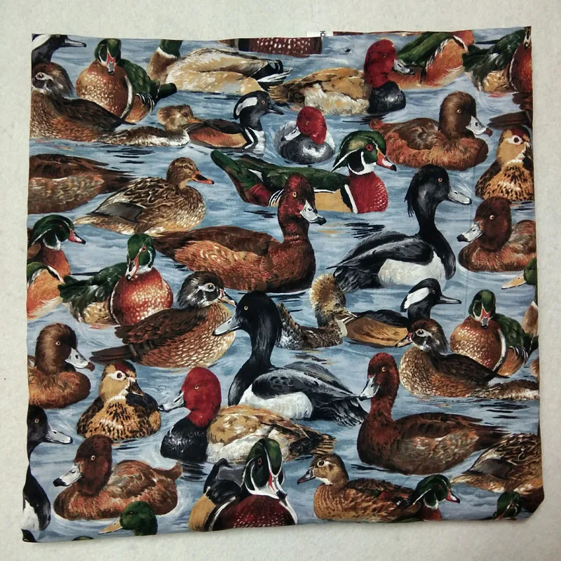 50x105 см яркая утка с животным принтом, хлопковая ткань с животным принтом, ткань в стиле пэчворк, платье, украшение для дома