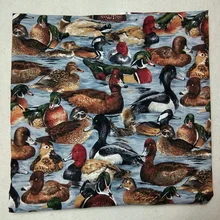 50x105 см яркая утка с животным принтом, хлопковая ткань с животным принтом, ткань в стиле пэчворк, платье, украшение для дома