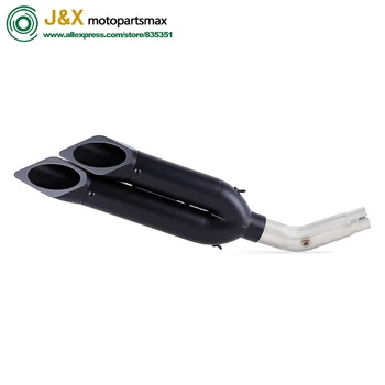 

GSR750 GSR 750 Motorcycle exhaust Muffler Escape middle link pipe muffler Full System Slip On For suzuki GSR750