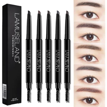 

Eyebrow Pencil Retractable Slant Tip with Brush Double-end Waterproof