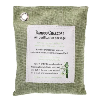 

200g Bamboo Charcoal Air Purification Bag Activated Carbon Purifier Set 8 Colors