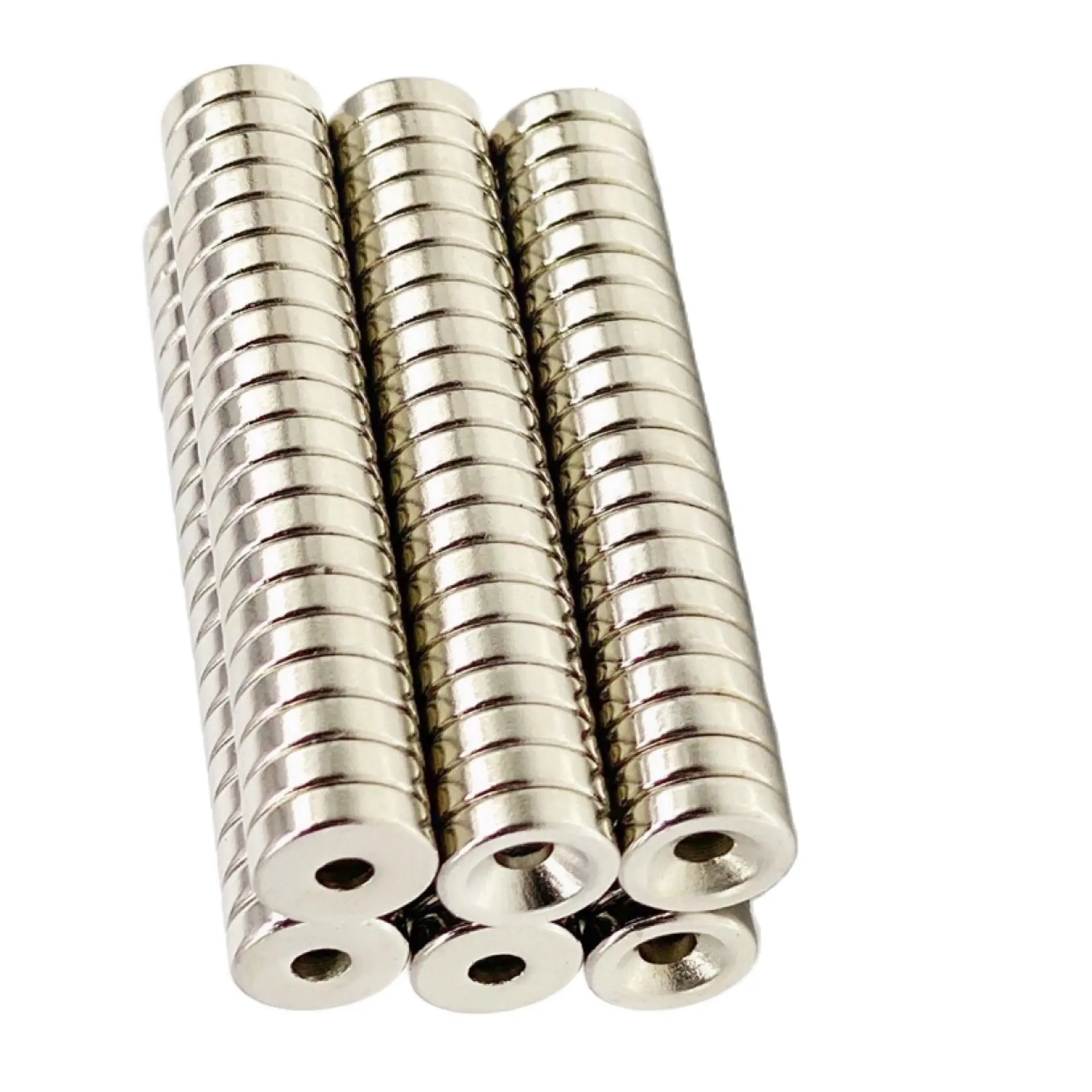 Details about   Neodymium Magnet 10-200pcs 10x3 12x3 18x3 Hole 3 N35 Round Strong Magnetis Disc 