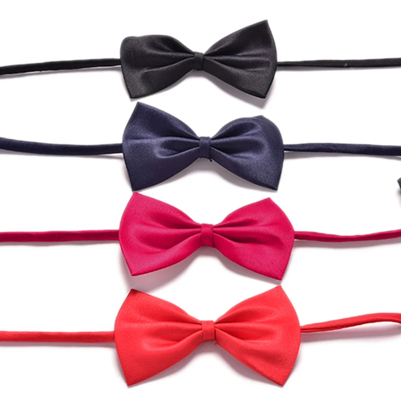 Детские однотонные галстуки-бабочки, галстук для свадебной вечеринки, акция, регулируемый галстук-бабочка для мальчиков, 1 галстук-бабочка, Новинка