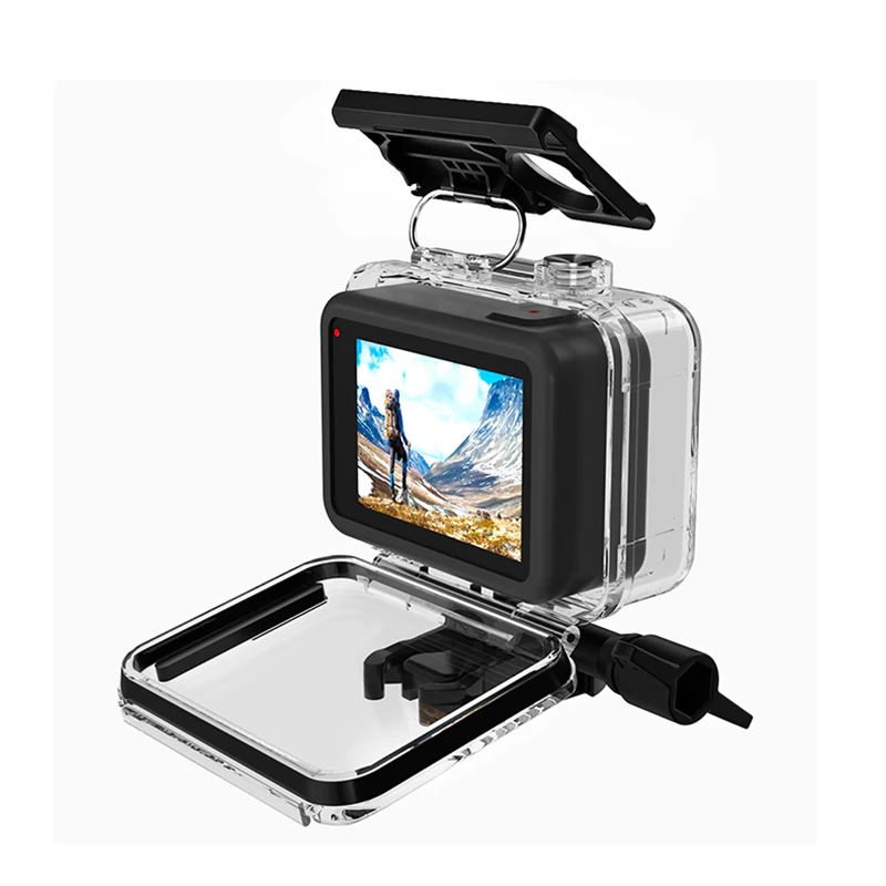 Водонепроницаемый чехол для GoPro Hero 8 аксессуары корпус чехол для дайвинга защитный корпус оболочка 60 метров для Go Pro 8 экшн-камеры