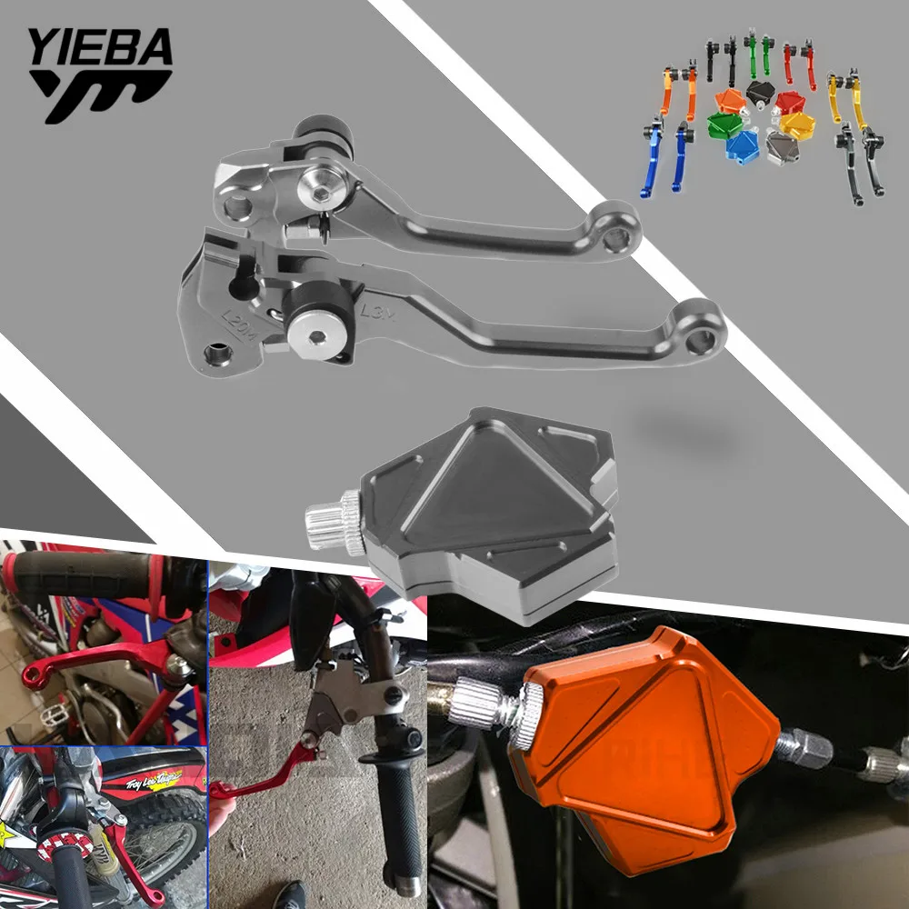 

new MOTORCYCLE BRAKE CLUTCH LEVERS PIVOT BRAKE CLUTCH PULL CLUTCH LEVER SYSTEM FREE CUSTOM LOGO FOR HONDA XR400MOTARD 2005-2008