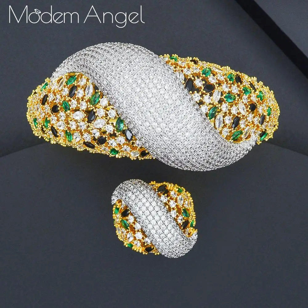 Женский комплект колец в африканском стиле ModemAngel разноцветный свадебных