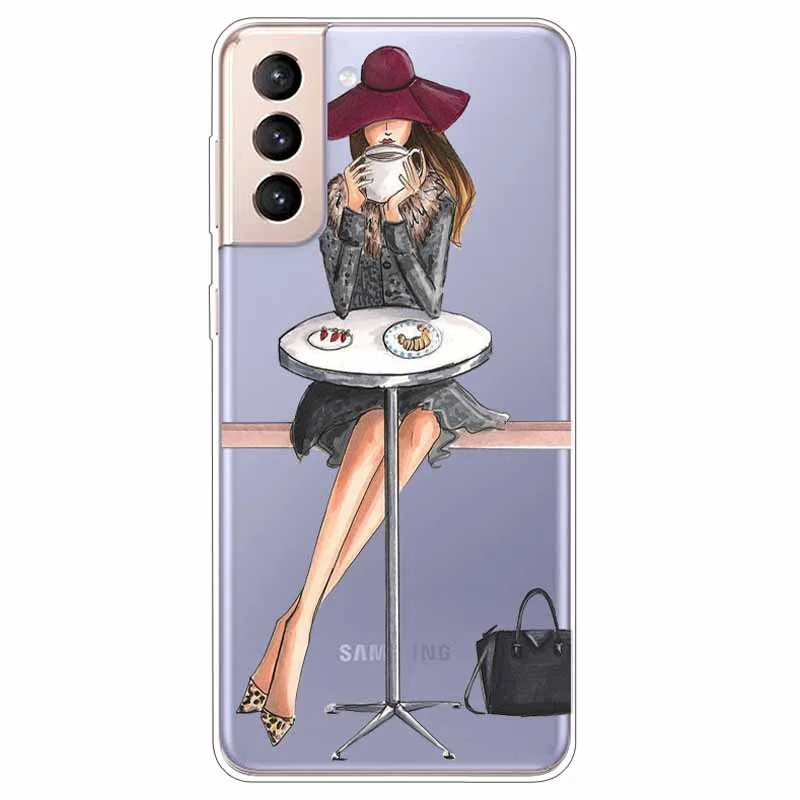 mobile pouch For Samsung S21 Plus Case S21 FE Clear Bumper Soft TPU Cover for Samsung Galaxy S21 / S21 Ultra FE + Case Silicone Transparent mobile phone pouch Cases & Covers