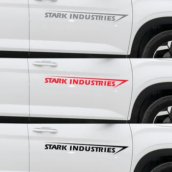 

2pcs Car Sticker 10*70cm Stark Industries Car Body Stripes Stickers Vinyl Decal for BMW M E90 E91 E92 E93 M3 E60 E61 Car Stying