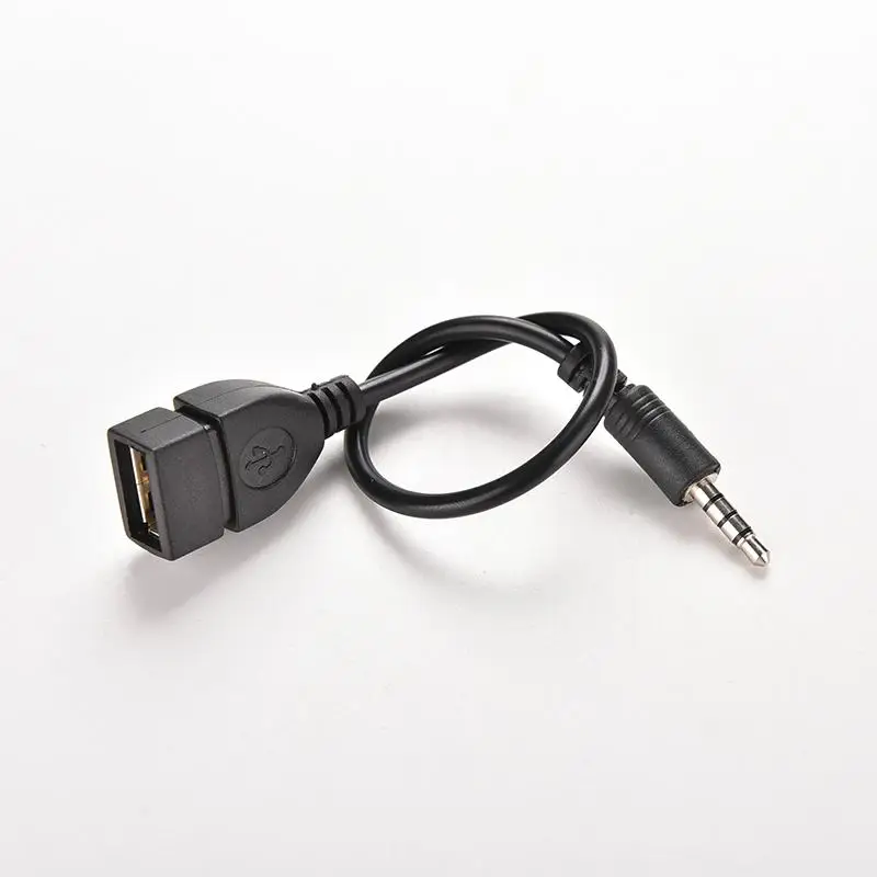 Male AUX Audio Plug Jack To USB 2.0 Female Converter Cable Adapter Cord Car MP3 Applicator For Iphone Samsung Mazda | Электроника