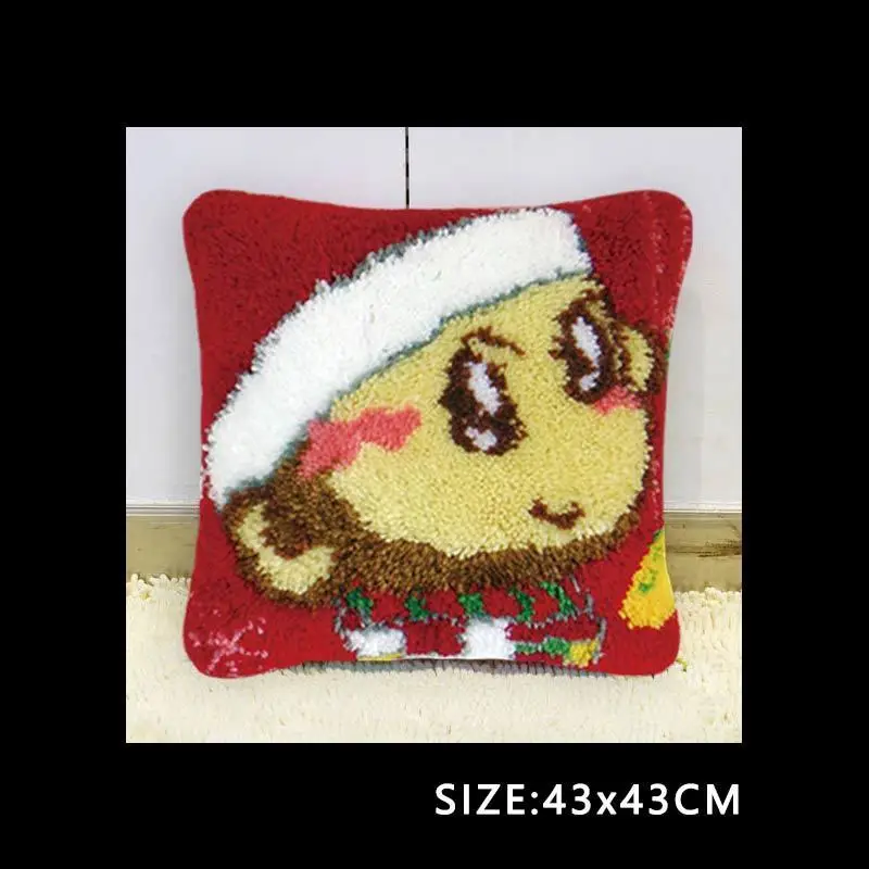 Сделай Сам Вышивка крестом 37/43/50 см крюк с защелкой наволочка Knoop Pakket Knoop киссен Foamiran DIY рукоделие крюк с защелкой подушки с вышивкой