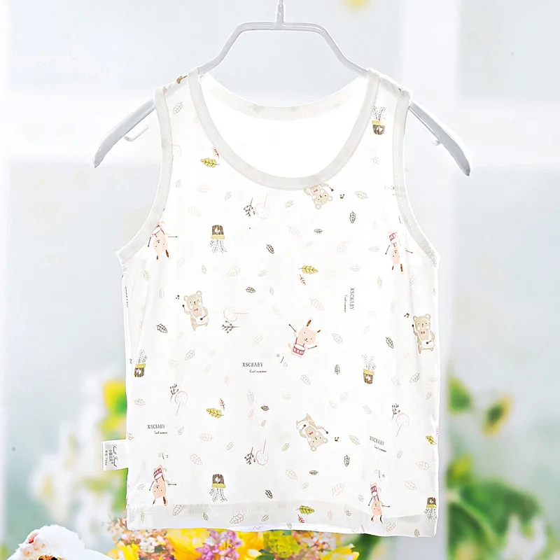 

-Xiaofulanke Vest BABY'S Vest Kids' Waistcoat Baby Body Hugging Small Vest Q100-2