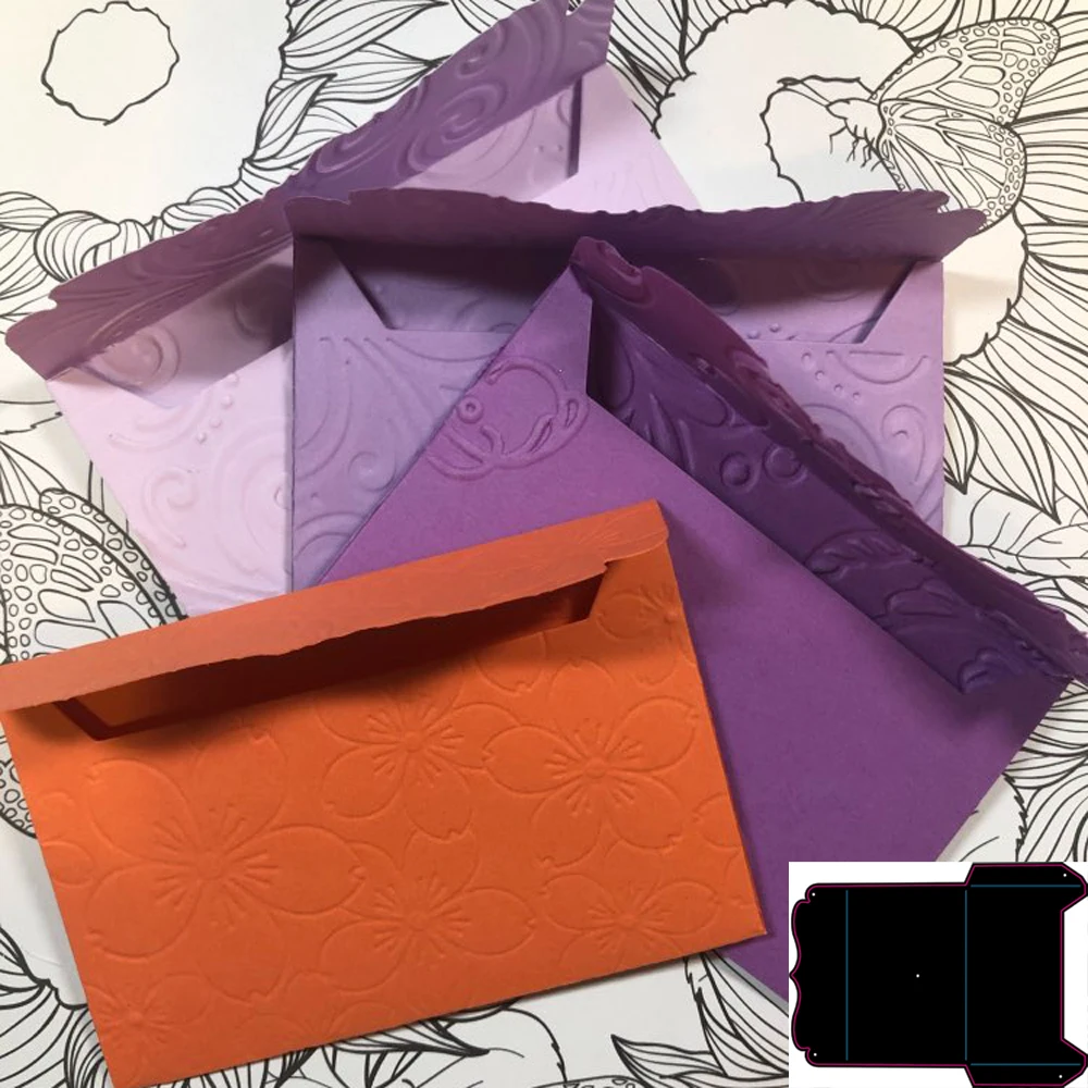 

Pocket Bag Envelope Metal Cutting Die Stencil Template for DIY Embossing Paper Photo Album Gift Card Making Scrapbooking Dies
