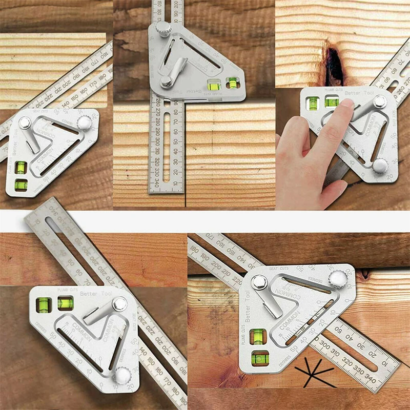 

Workshop Angle Ruler Equipment Durable Woodworking Multi-function Measuring Revolutionizing
