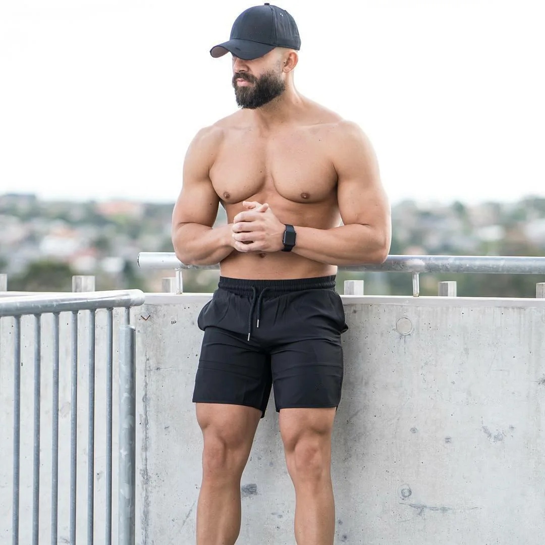 

Crazy Muscle Summer New Style Gym Shorts Casual Sports Running Shorts Men Basketball Training Quick Drying Pants