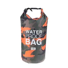 Водонепроницаемая камуфляжная сумка на одно плечо 10л портативный мешок для каякинга пляжа рафтинг лодочного туризма кемпинга и рыбалки