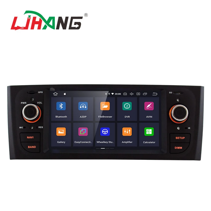 Excellent LJHANG 1 Din Android 9.0 Car Radio For Fiat Linea Grande Punto 2007-2012 GPS Navi WIFI Multimedia Player no DVD Autoaudio Stereo 1