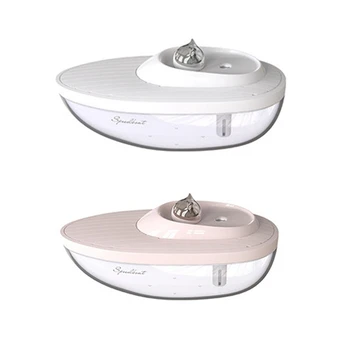 

Desktop Speedboat Humidifier Cute Cat Captain Large Capacity Mist Sprayer USB Air Purifier for Car Home Office