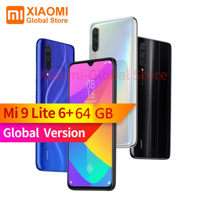 Глобальная версия Xiaomi Mi 9 Lite 6 ГБ ОЗУ 64 Гб ПЗУ 6,39 дюймов NFC мобильный телефон Snapdragon 710 Быстрая зарядка 4030 мАч смартфон