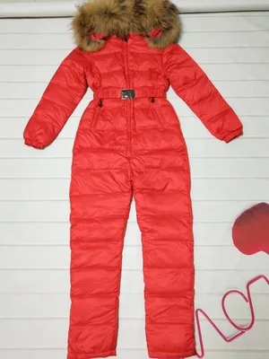redred Супер натуральный мех,, зимний комбинезон для женщин, белая куртка на утином пуху, женский лыжный костюм, пуховик, верхняя одежда, бренд - Цвет: redred