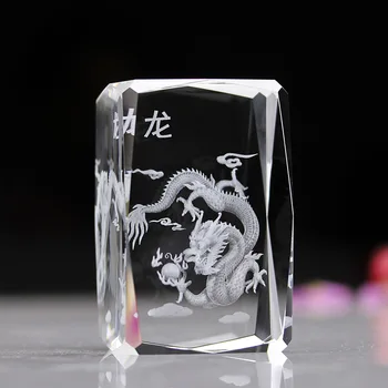

Chinese 12 Animals Crystal Rooster Horse Dragon Tiger Rat Ox Rabbit Snake Goat Monkey Dog Pig Vintage home decor accessories