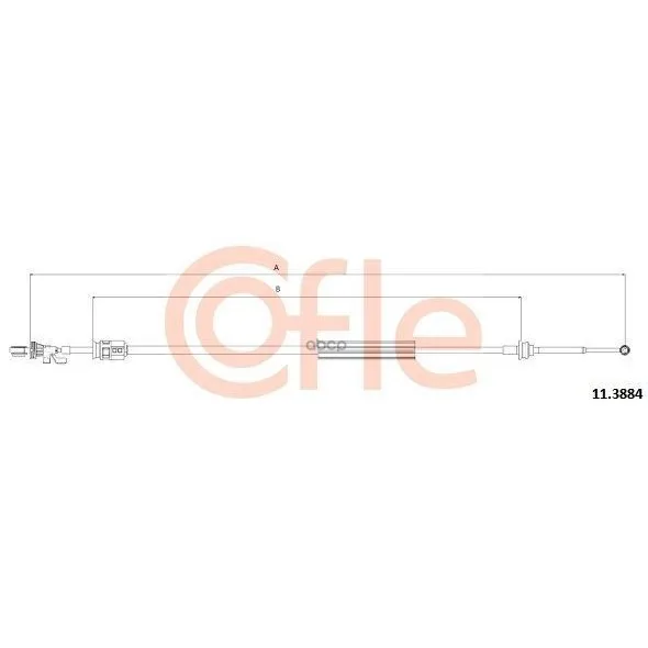 Трос Кпп Peugeot: 407 04- 975/677 Mm Cofle арт. 11.3884