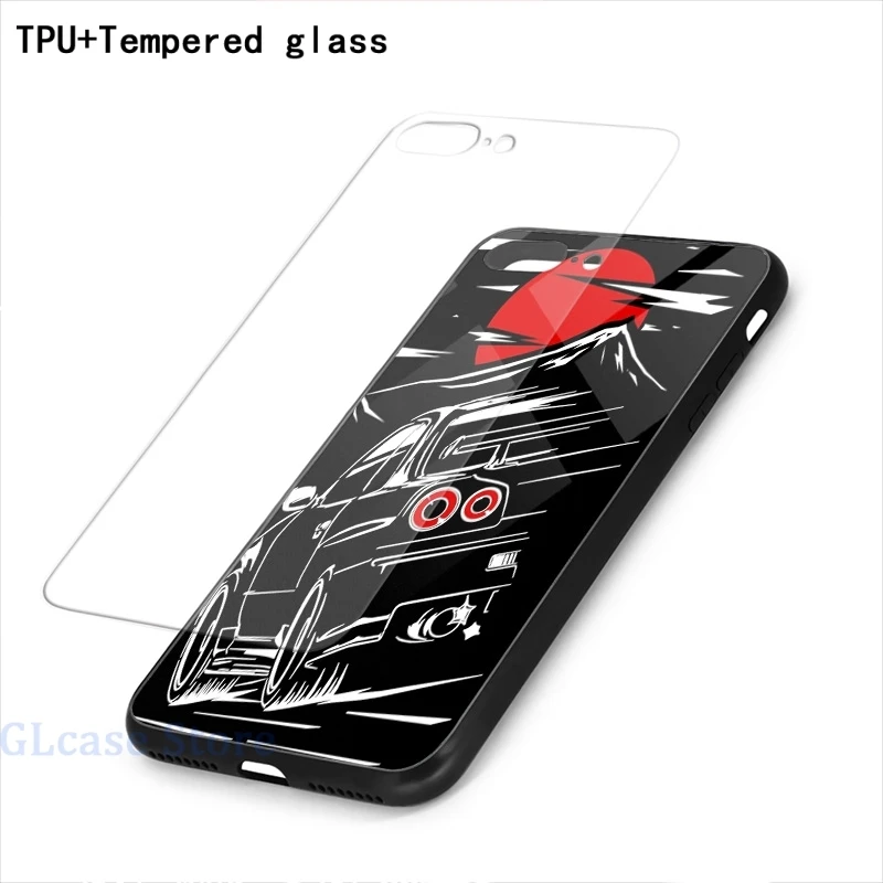Чехол для телефона Nissan Skyline GTR 34 Haruna iPhone 12 Pro 11 X XR XS Max 8 7 6 6s Plus 5s мягкая стеклянная