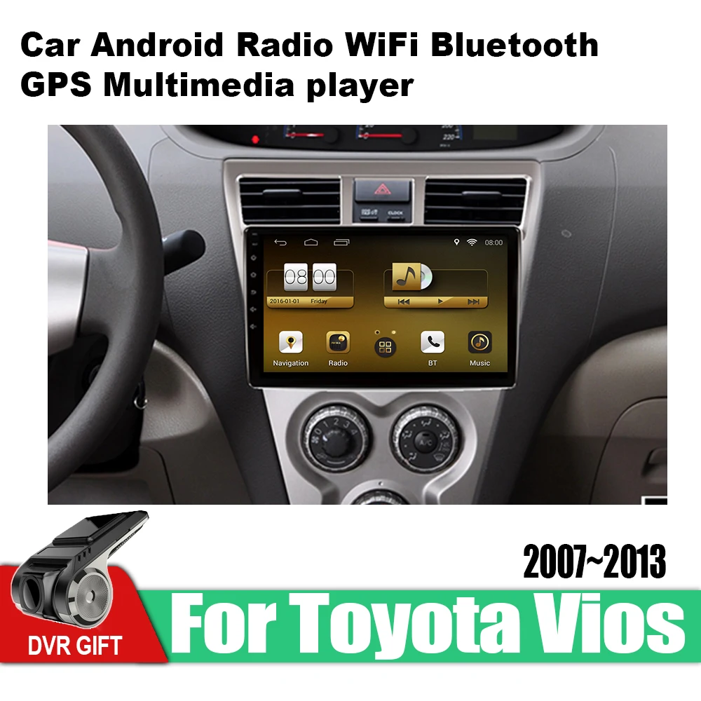 ZaiXi Android автомобильный 2 din Мультимедиа GPS навигация для Toyota Vios 2007 ~ 2013 vedio стерео