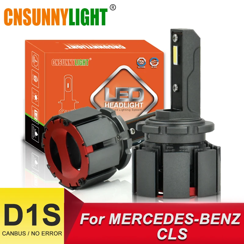 CNSUNNYLIGHT светодиодный автомобильный фонарь D1S D2S лампы для фар белого цвета 10000Lm 70