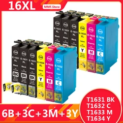 12x 16XL Cartouches D'imprimante Compatibles Pour Epson 16 XL Main d 'Œuvre WF 2630 WF 2540 WF 2660 W F2750 WF 2650 WF 2510 WF 2530 WF 2010 
