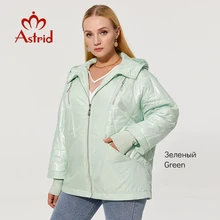  Astrid 2022 Autumn New Women's Thin Cotton Jacket Windproof Warm Plus size with Hood Zipper Coat Women Parkas Outerwear AM-8734 