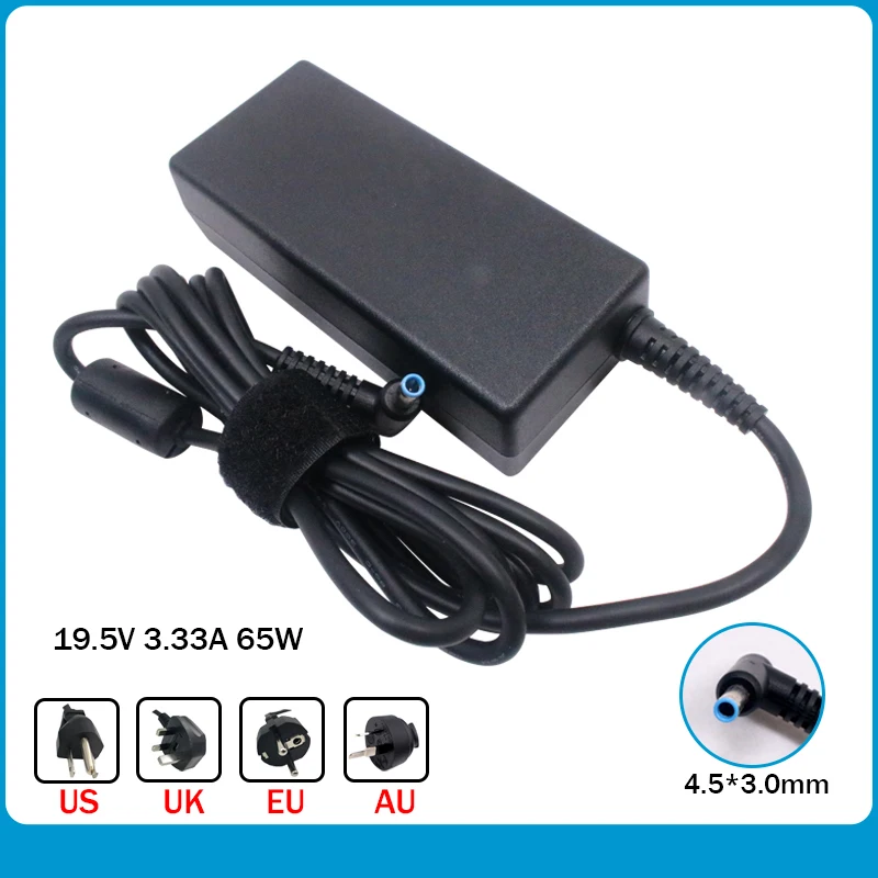 Genuine 19.5V 3.33A Blue Tip 65W AC Adapter Charger For HP Stream 11 Pro Notebook TPN-Q154 PPP009C 709985-002 710412-001 | Компьютеры и