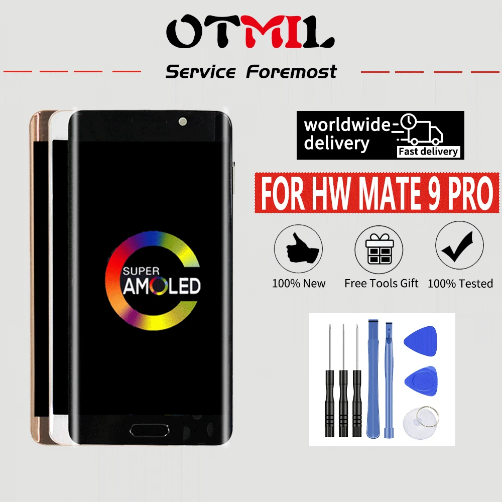 OTMIL 5 '𧄀% новый для Huawei Mate 9 Pro сменный сенсорный ЖК-экран дигитайзер с рамкой